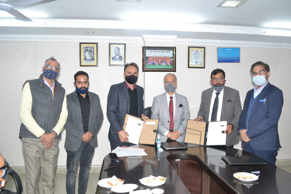 JU signed MoU with Racemix Molecules Pvt. Ltd, under Industry Academia Partnership