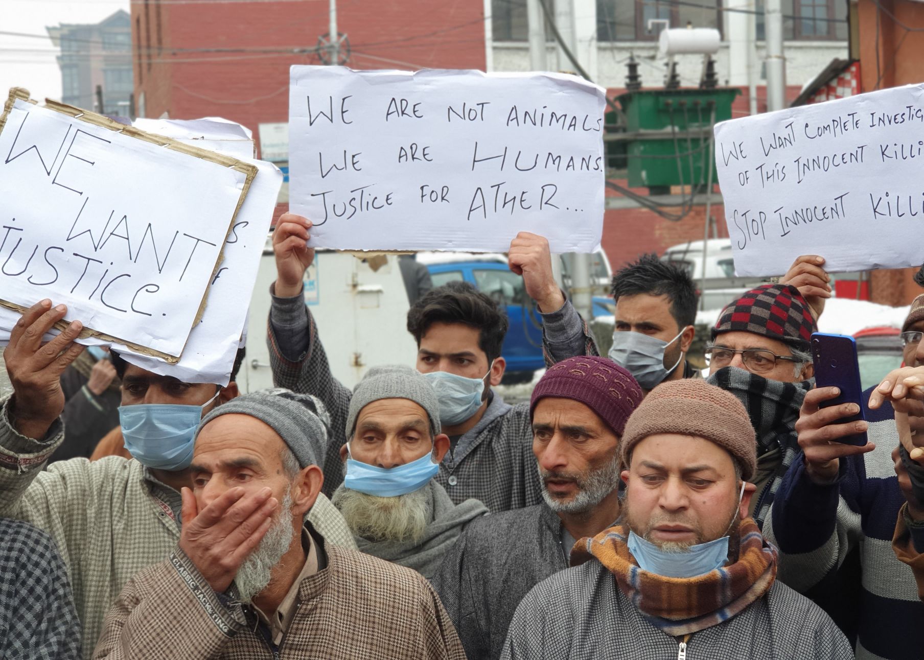 Lawaypora gunfight: Families of slain youth protest in Srinagar, demand justice Asian News Hub