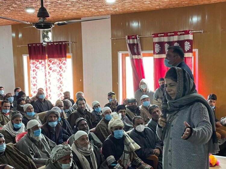 Peaceful struggle imperative for restoration of our rights and fulfillment of our aspirations: Mehbooba Mufti