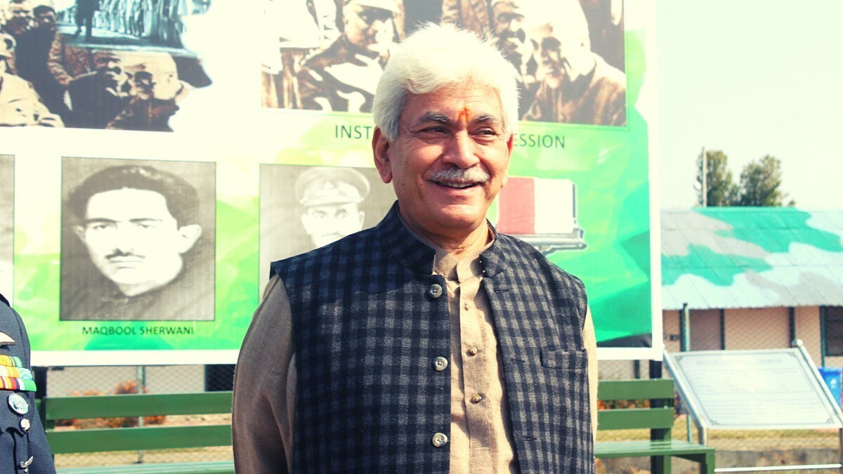 In 1947, not Kabayilis, but Pakistani soldiers tried to capture Kashmir: LG Manoj Sinha LG Sinha