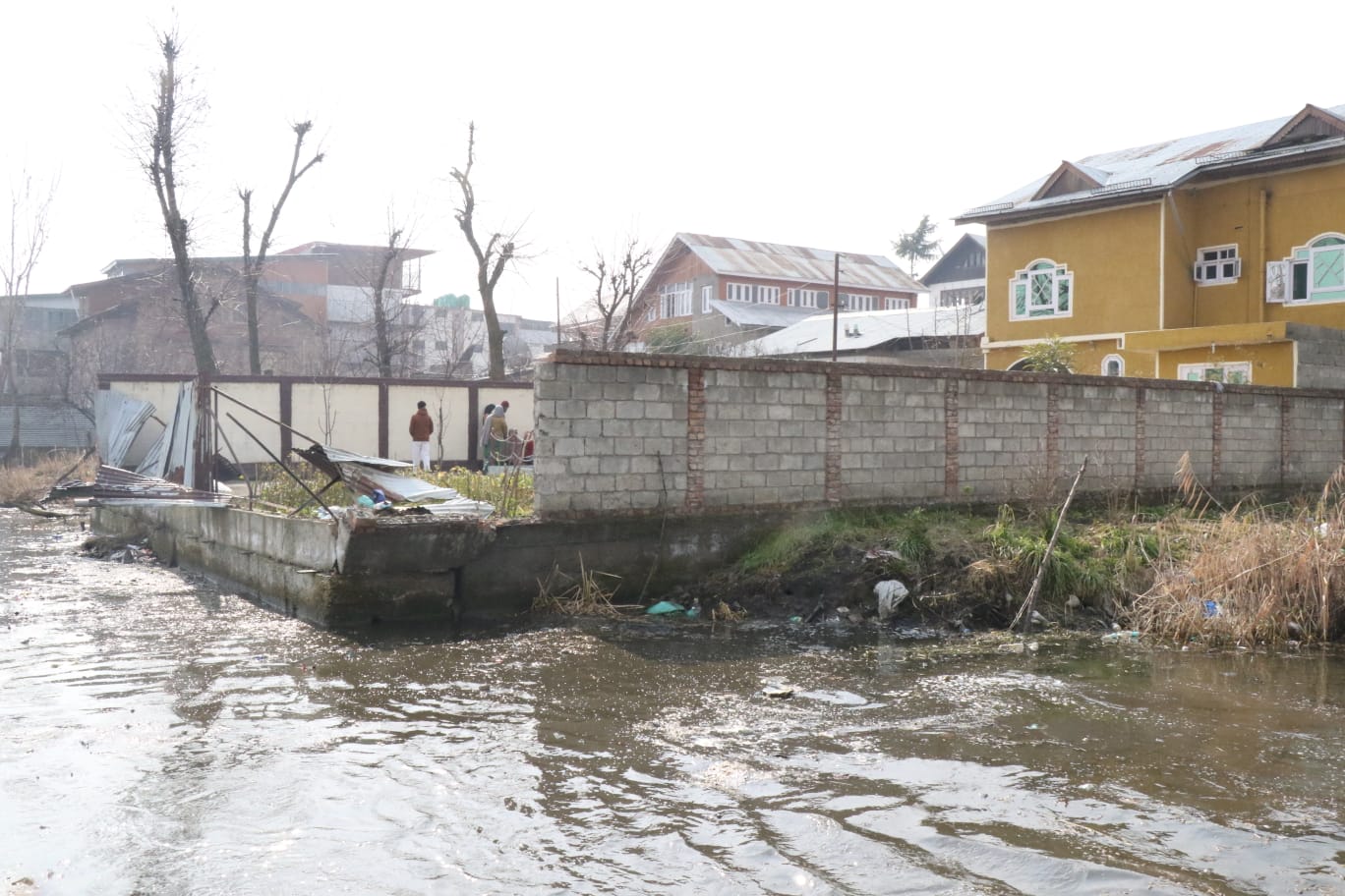 Dozen illegal structures demolished in Gilsar Lake, to restore the historical water body Dozen illegal structures demolished in Gilsar Lake, to restore the historical water body