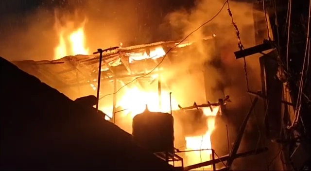 Three families homeless in a fire incident at Sonwar, Sgr