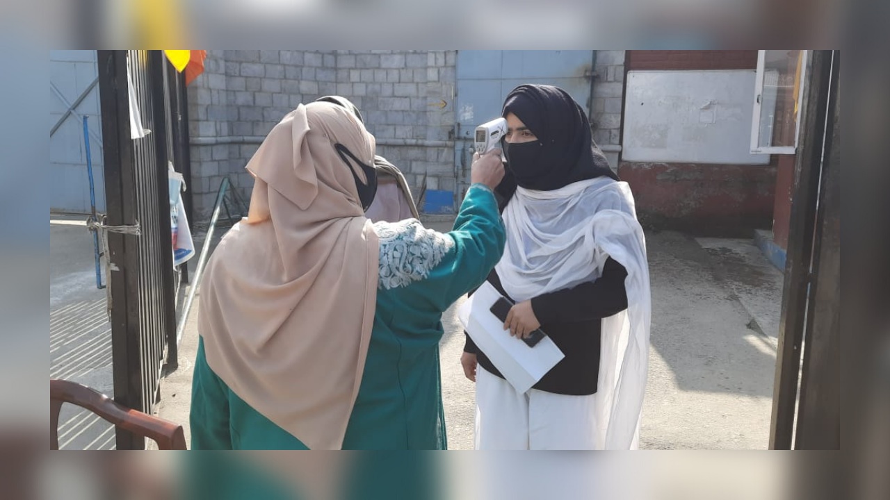 Emotions, jubilations mark re-opening of colleges in Kashmir after long break