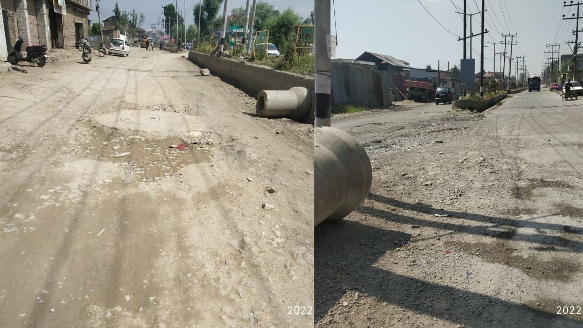 Patients suffer as dilapidated Ali Jan road leads to frequent traffic mess