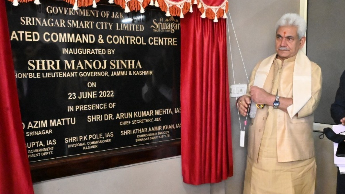 LG Inaugurates Integrated Command & Control Centre under Srinagar Smart City Initiative & SMC’s Drainage Scheme at Shalteng