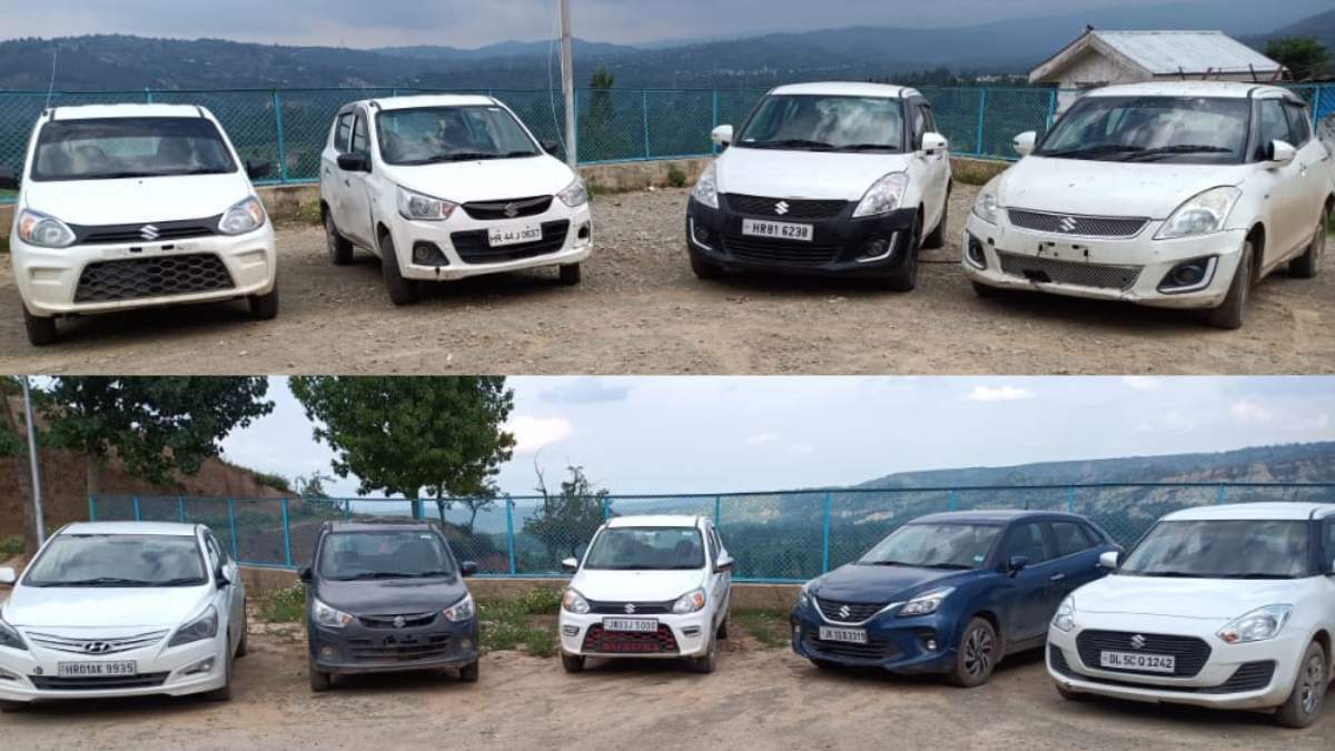 Gang of Carjackers busted in Budgam, 11 vehicles recovered ,04 persons arrested: Police Gang of Carjackers busted in Budgam, 11 vehicles recovered ,04 persons arrested: Police