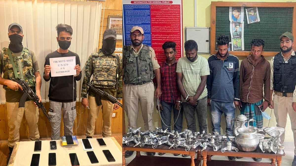05 thieves arrested in Srinagar: Police