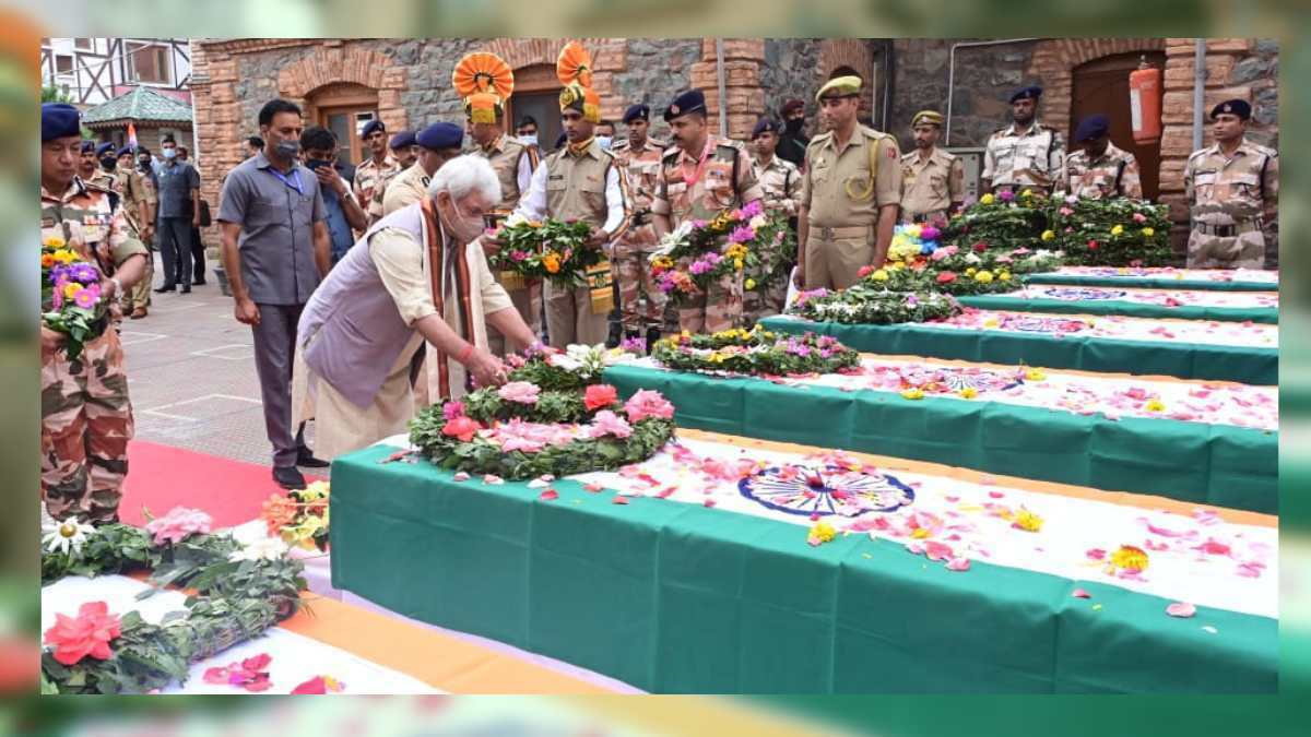 LG pays tributes to ITBP personnel who lost their lives in Pahalgam accident