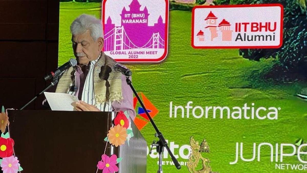 J&K has potential to emerge as a powerhouse of prosperity, says LG Sinha at IIT BHU Global Alumni Meet in California