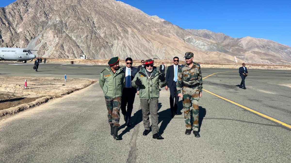 At Kargil this year, PM Modi has celebrated Diwali with soldiers since 2014 At Kargil this year, PM Modi has celebrated Diwali with soldiers since 2014