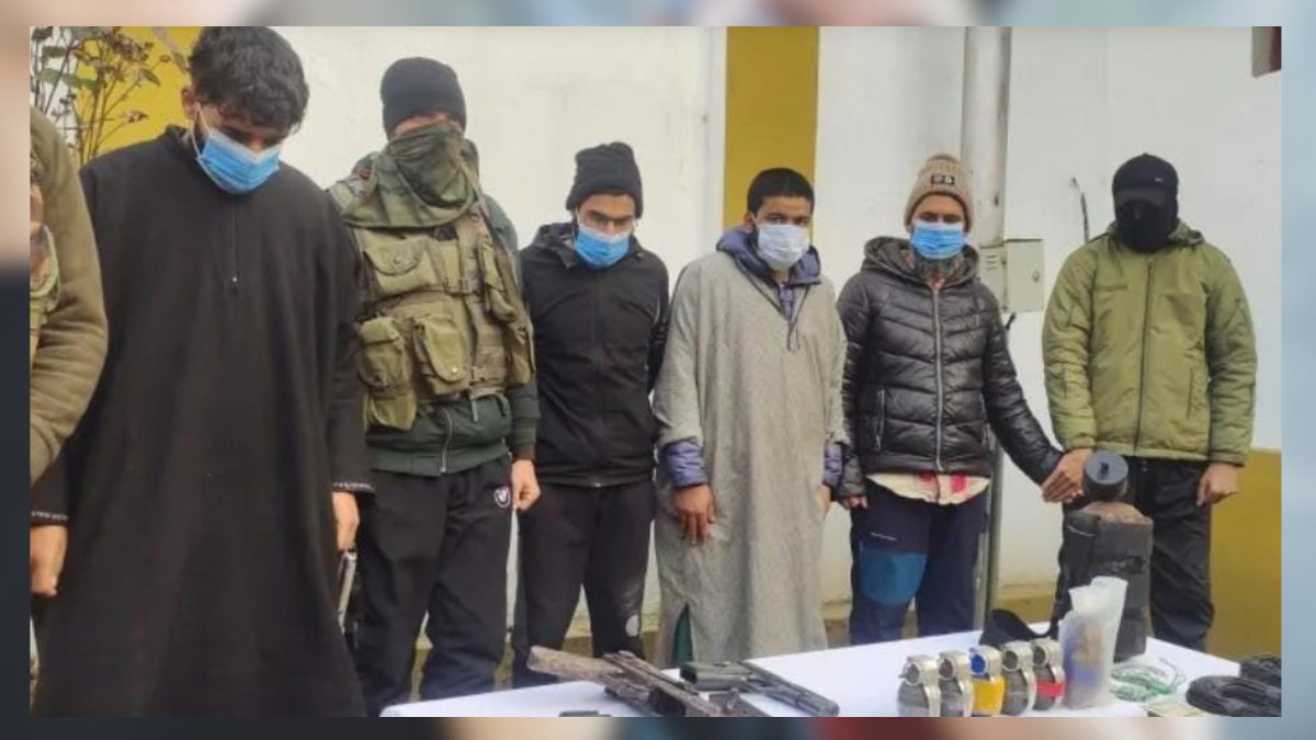 5 Hizb militant associates arrested along with arms, ammo in Kupwara: police