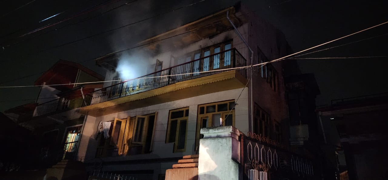 Residential house partially damaged in Bemina blaze