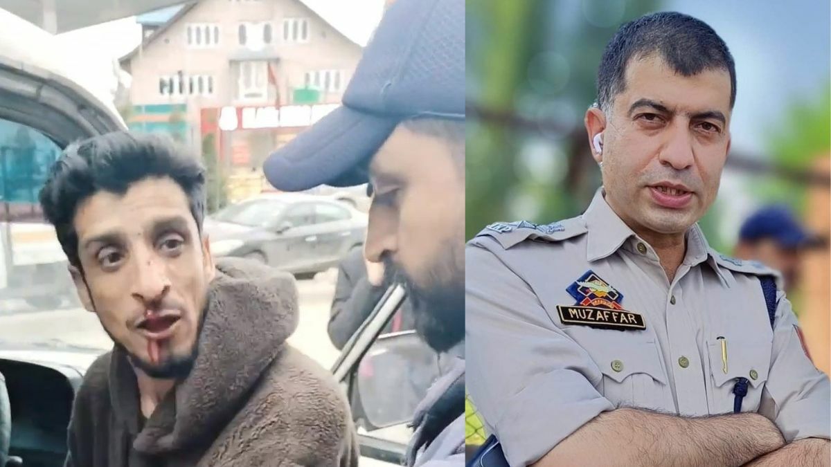 Traffic cop allegedly thrashes Sumo driver at Hyderpora, video goes viral, SSP Traffic says inquiry initiated Traffic cop allegedly thrashes Sumo driver at Hyderpora, video goes viral, SSP Traffic says inquiry initiated