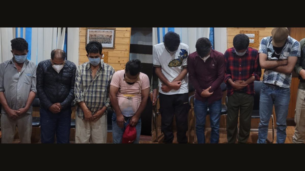 Eight gamblers held in Srinagar