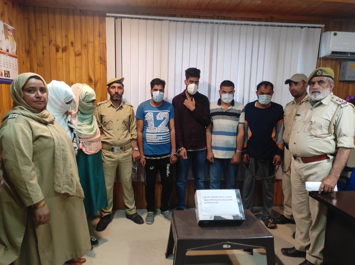 Prostitution racket busted in Baramulla town, two females among six held