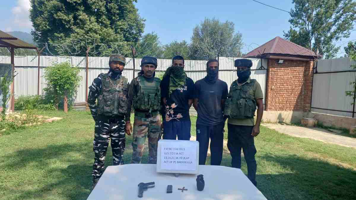 Two hybrid militants of LeT held in Baramulla