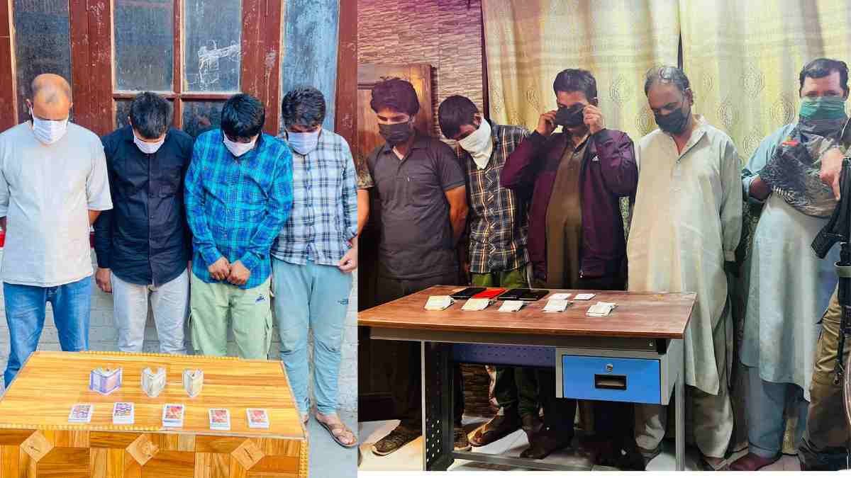 09 gamblers held in Pulwama