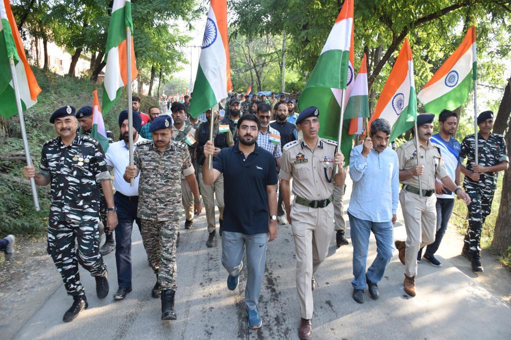 Massive Tiranga Rally held in Budgam town as part of PM’s call for Har Ghar Tiranga
