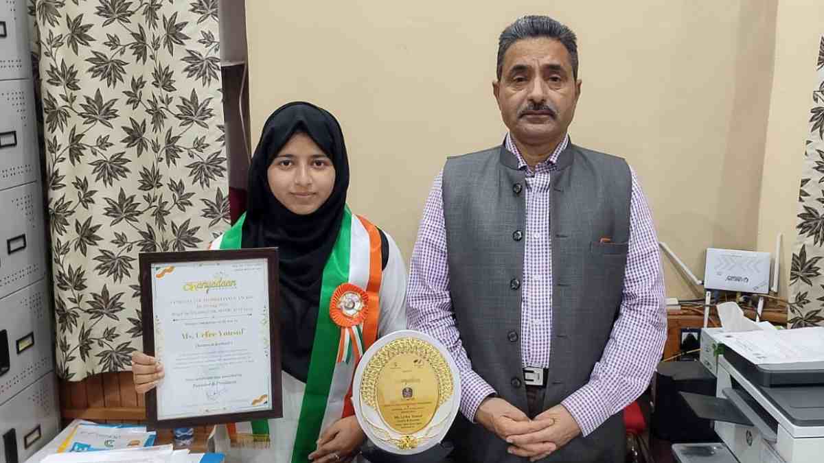 SP College student awarded with National Youth Brilliance award