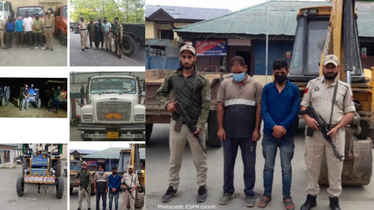 Illegal extraction, transportation of minerals in Baramulla: 13 vehicles siezed, 12 persons held: Police Illegal extraction, transportation of minerals in Baramulla: 13 vehicles siezed, 12 persons held: Police