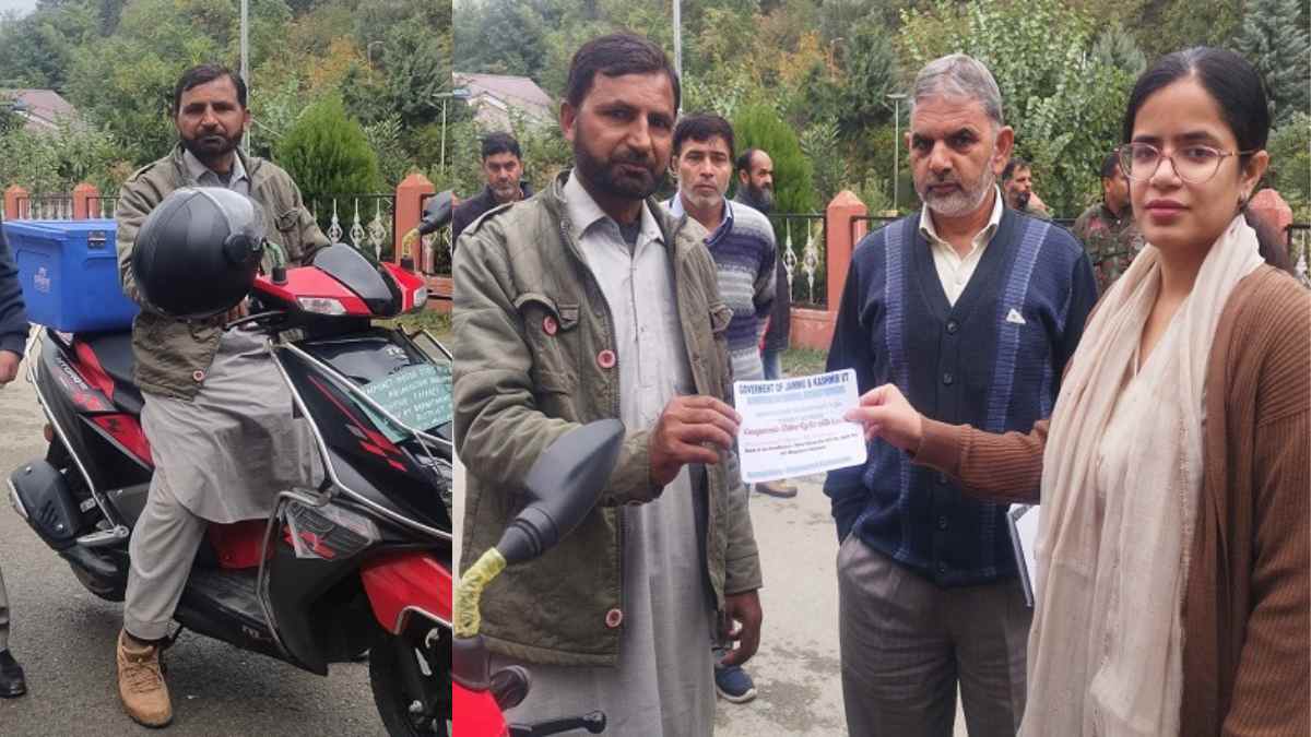 DC Kupwara hands over Motorcycle under PMMSY
