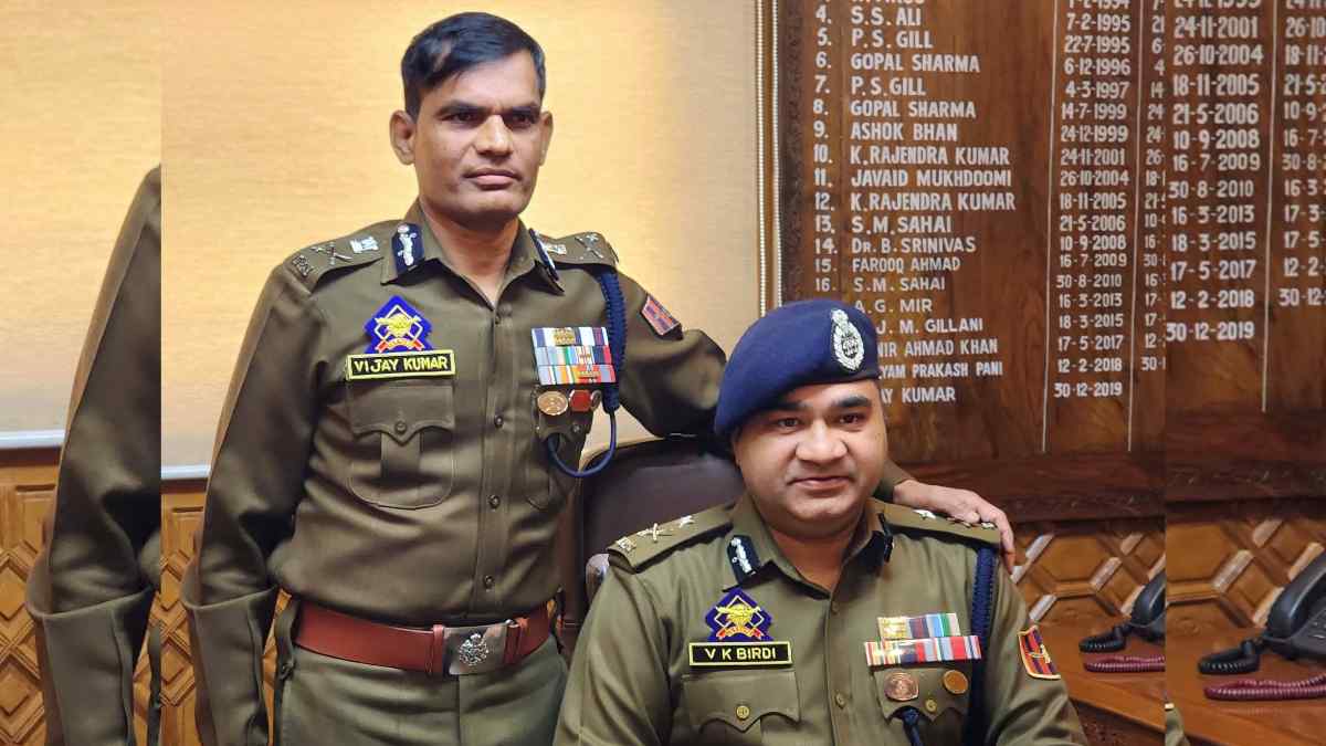 V.K Birdi assumes charge of IGP Kashmir Zone