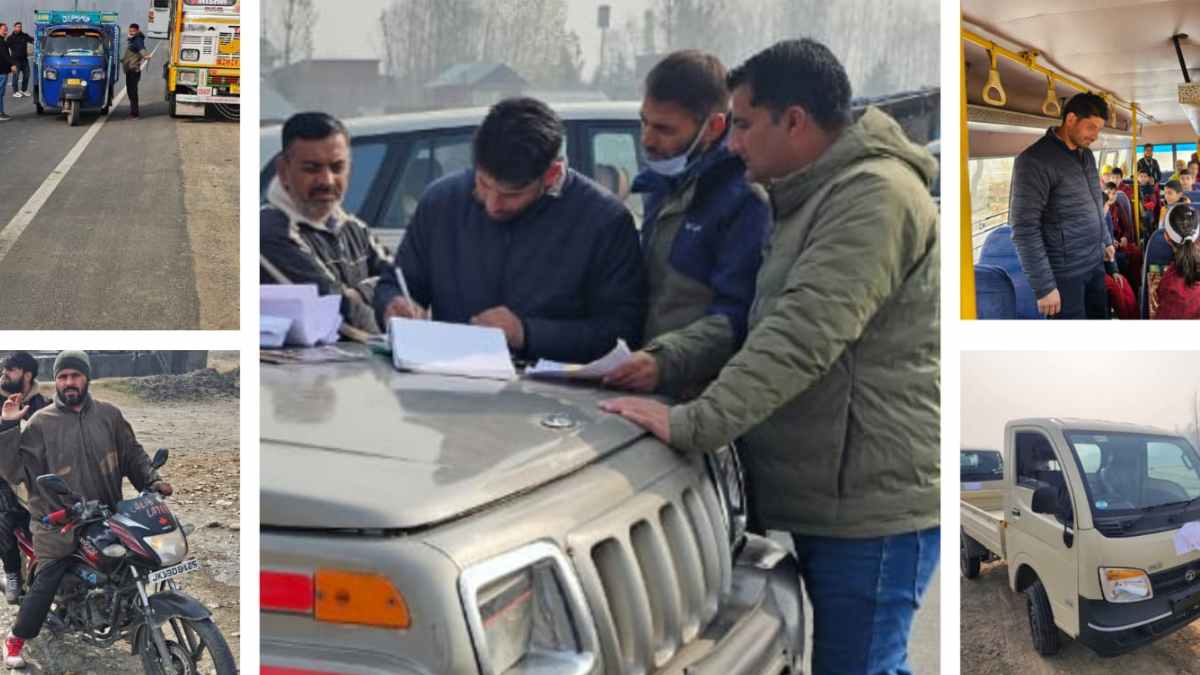5 DLs, 5 Permits suspended for traffic violations by MVD Anantnag