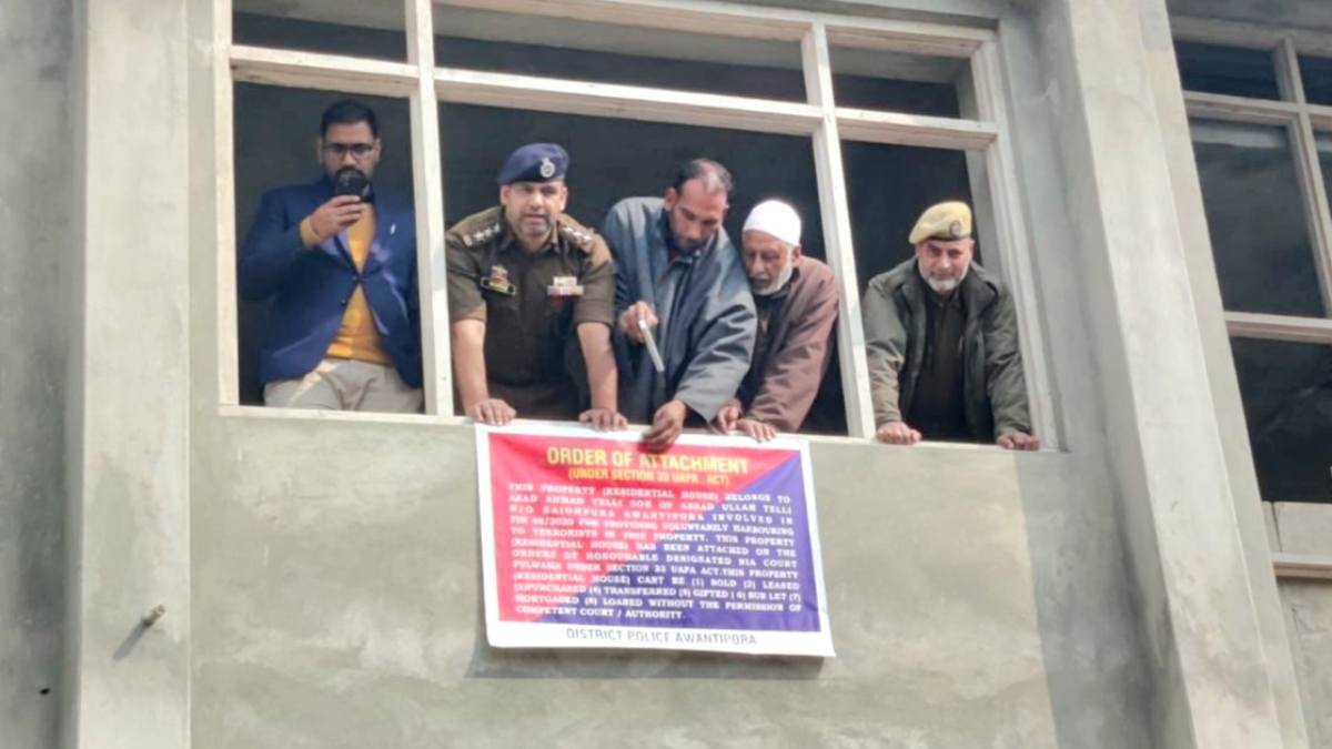 Residential house attached in Awantpora for harbouring militants