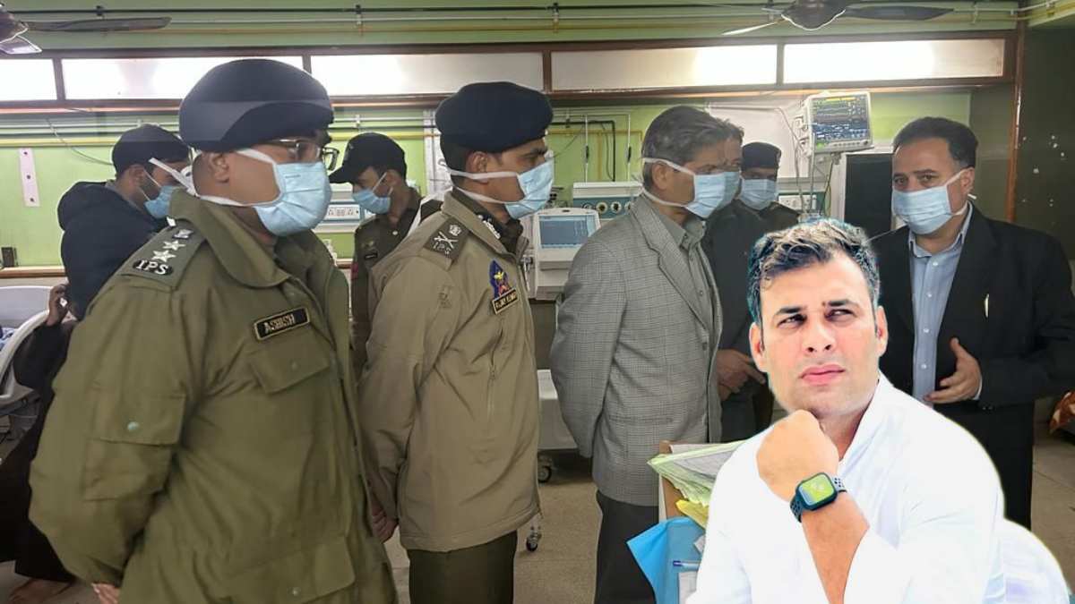 DGP meets family of injured police inspector at SKIMS, assures all possible help