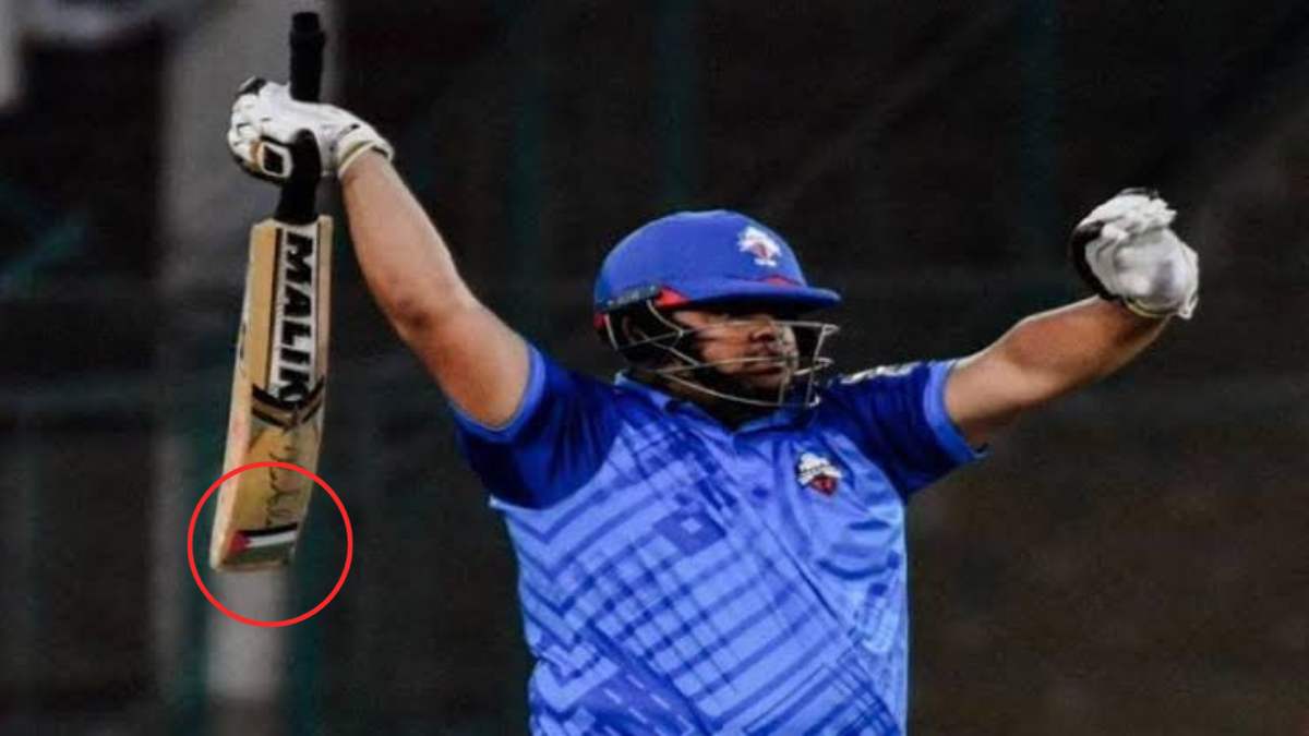 Following backlash, PCB overturns fine on Azam Khan for displaying Palestinian flag on bat