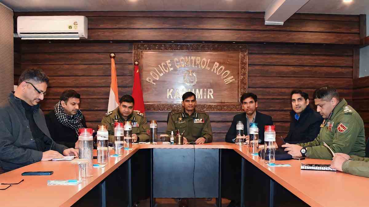 ADGP Law & Order chairs joint meeting at PCR Kashmir