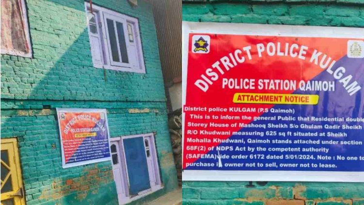 Property of drug peddler attached in Kulgam: Police