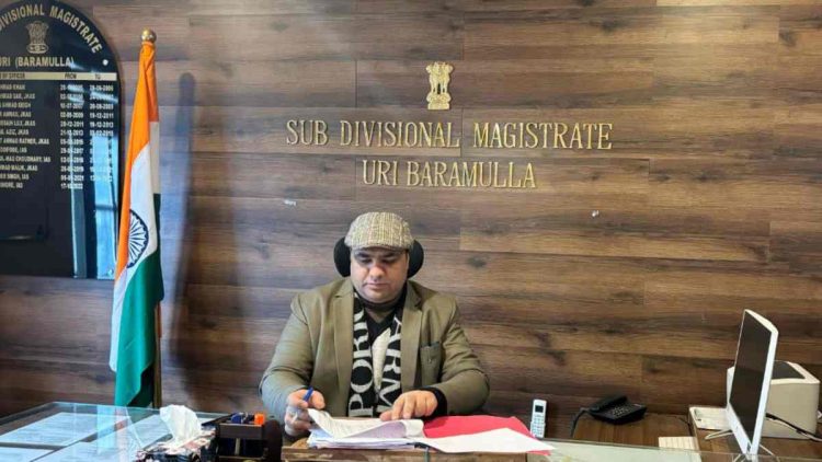 Javid Ahmad Rather assumes charge as SDM Uri