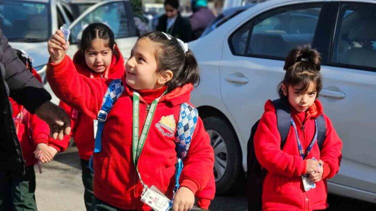 Schools reopen after winter break in Kashmir