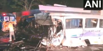 7 members of family killed, over 20 injured in bus accident on highway in Ambala