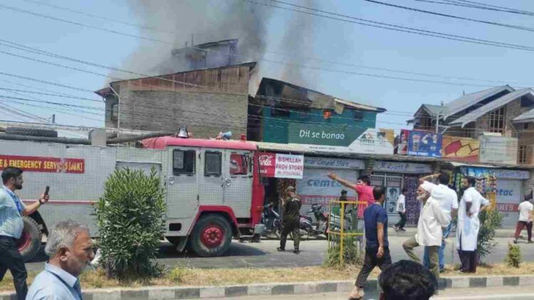 Masjid Umar, two residential houses damaged in Iddgah blaze