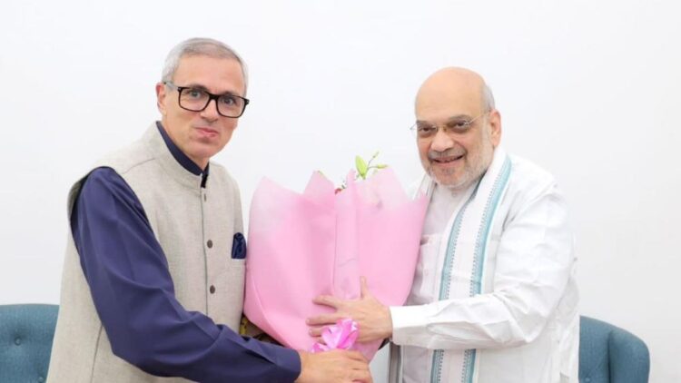 CM Omar Abdullah to Meet Amit Shah in Delhi CM Omar Abdullah meets HM Amit Shah, discusses Statehood issue