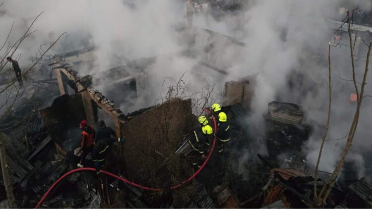 Six Residential Structures Damaged in Srinagar Blaze