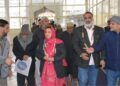 Sakeena Itoo Pays Obeisance at Dargah Hazratbal Srinagar