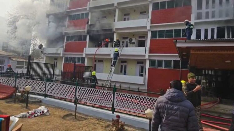 Fire Breaks Out in MLA Hostel Srinagar