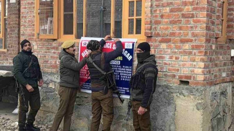 Srinagar Police Attaches Property of Chronic Drug Peddler