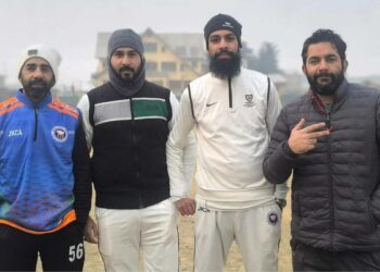 Cricket Match Between Media Teams Held at Islamia College, Hawal Sgr