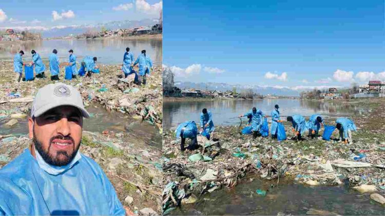 ANH’s Junaid Bhat Leads Jhelum Cleanup Drive in Sopore