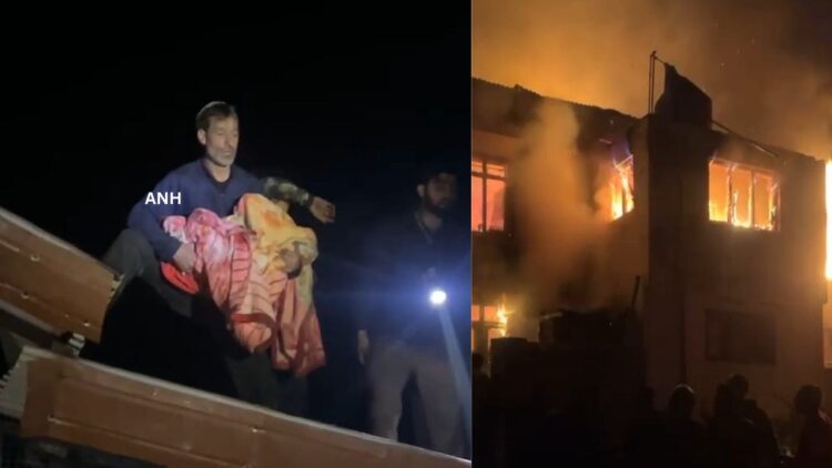 Major Fire Breaks Out at Shah-i-Hamdan Darul Uloom in Tral; One Student Charred to Death, Several Injured Major Fire Breaks Out at Shah-i-Hamdan Darul Uloom in Tral; One Student Charred to Death, Several Injured