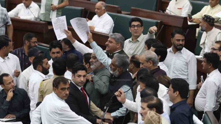 J&K Assembly Turns into Wrestling Arena as MLAs Clash