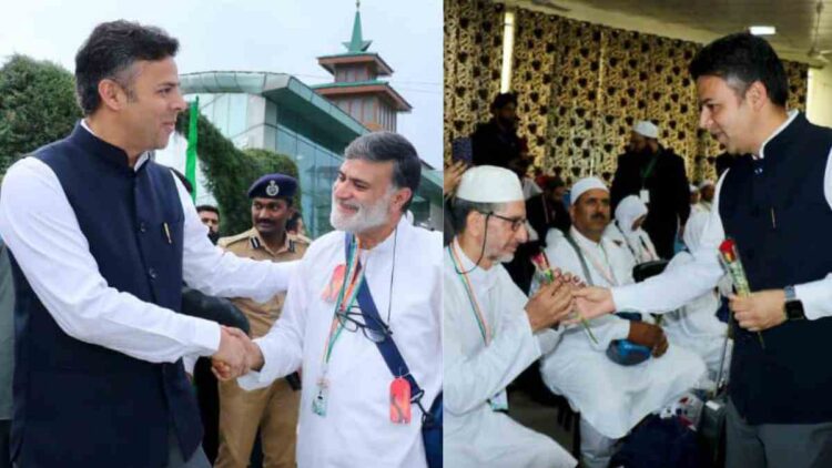 Prayers, Petals: DC, SSP Srinagar See Off First Batch of Hajj Pilgrims