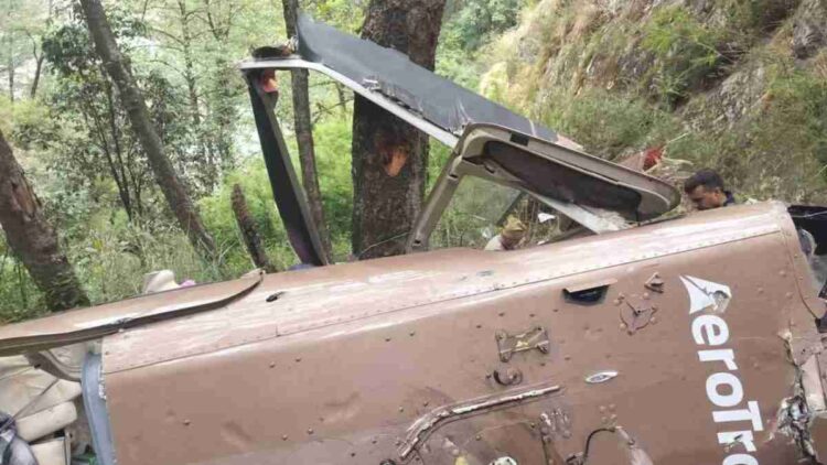Uttarakhand Helicopter Crash: Five Dead, Two Critically Injured in Uttarkashi Uttarakhand Helicopter Crash: Five Dead, Two Critically Injured in Uttarkashi