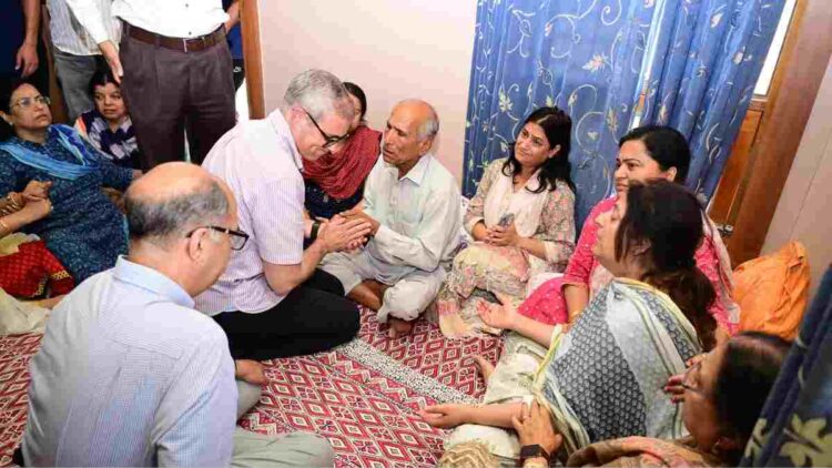 Chief Minister Omar Abdullah Visits Family of Martyred Officer Raj Kumar Thapa Chief Minister Omar Abdullah Visits Family of Martyred Officer Raj Kumar Thapa