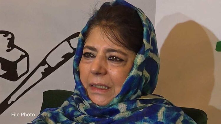 “End the War, Let People Live in Peace,” Says Mehbooba Mufti