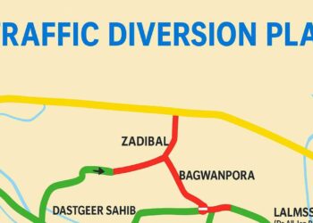 Muharram: Traffic Diversion Plan from June 30 to July 21 in Srinagar